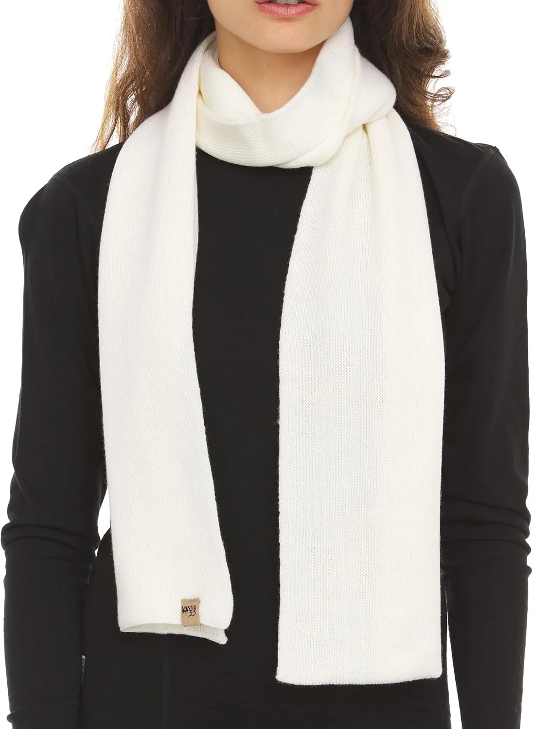 100% Merino Wool Minus33 Everyday Knit Scarf - Winter Scarf - Midweight Scarves for Women and Men