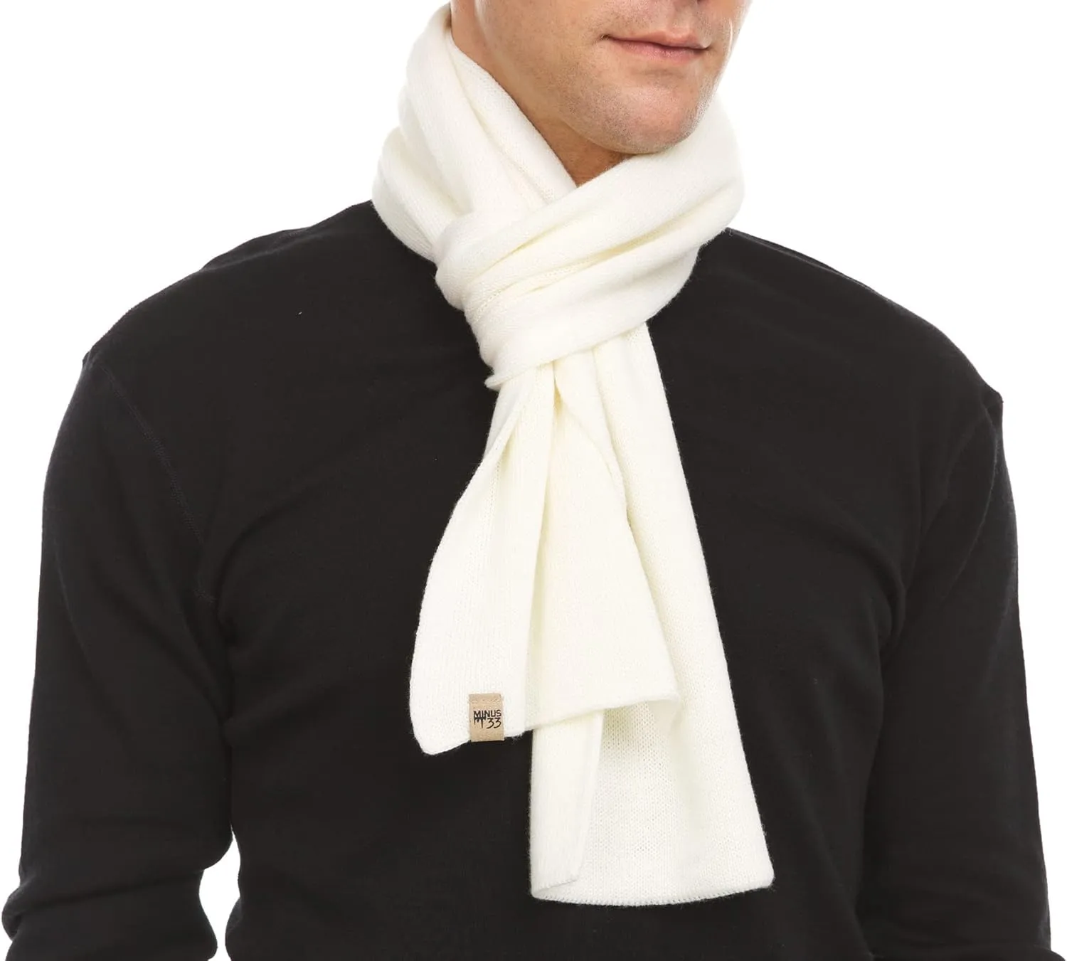 100% Merino Wool Minus33 Everyday Knit Scarf - Winter Scarf - Midweight Scarves for Women and Men