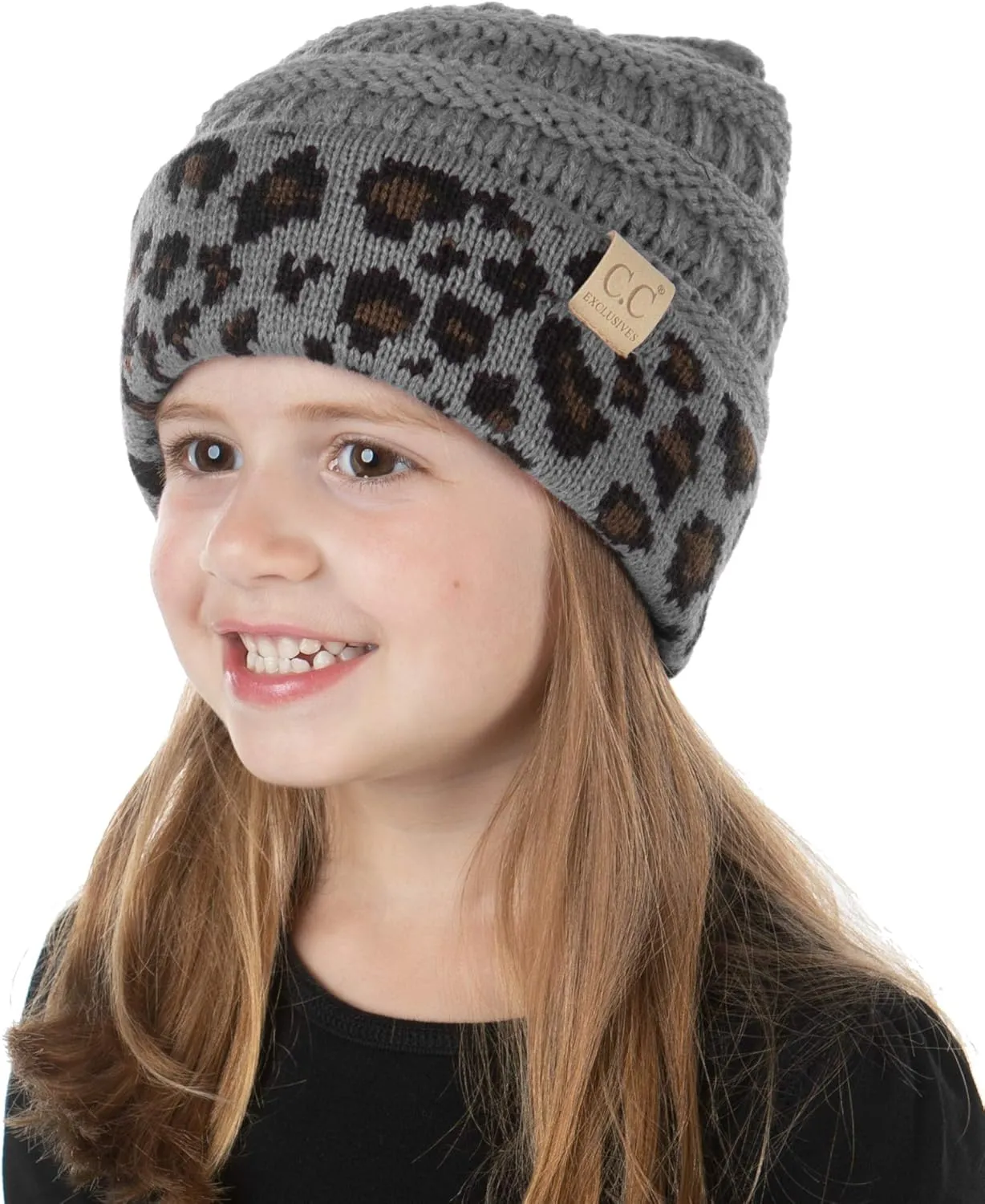 Funky Junque Exclusives Child Toddler Beanie Warm Winter Kids Knit Skull Cap Hat