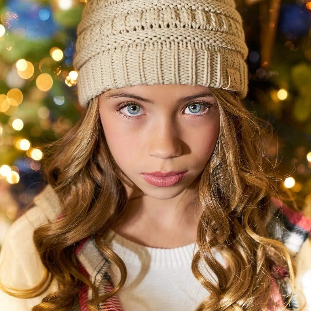 Funky Junque Exclusives Child Toddler Beanie Warm Winter Kids Knit Skull Cap Hat