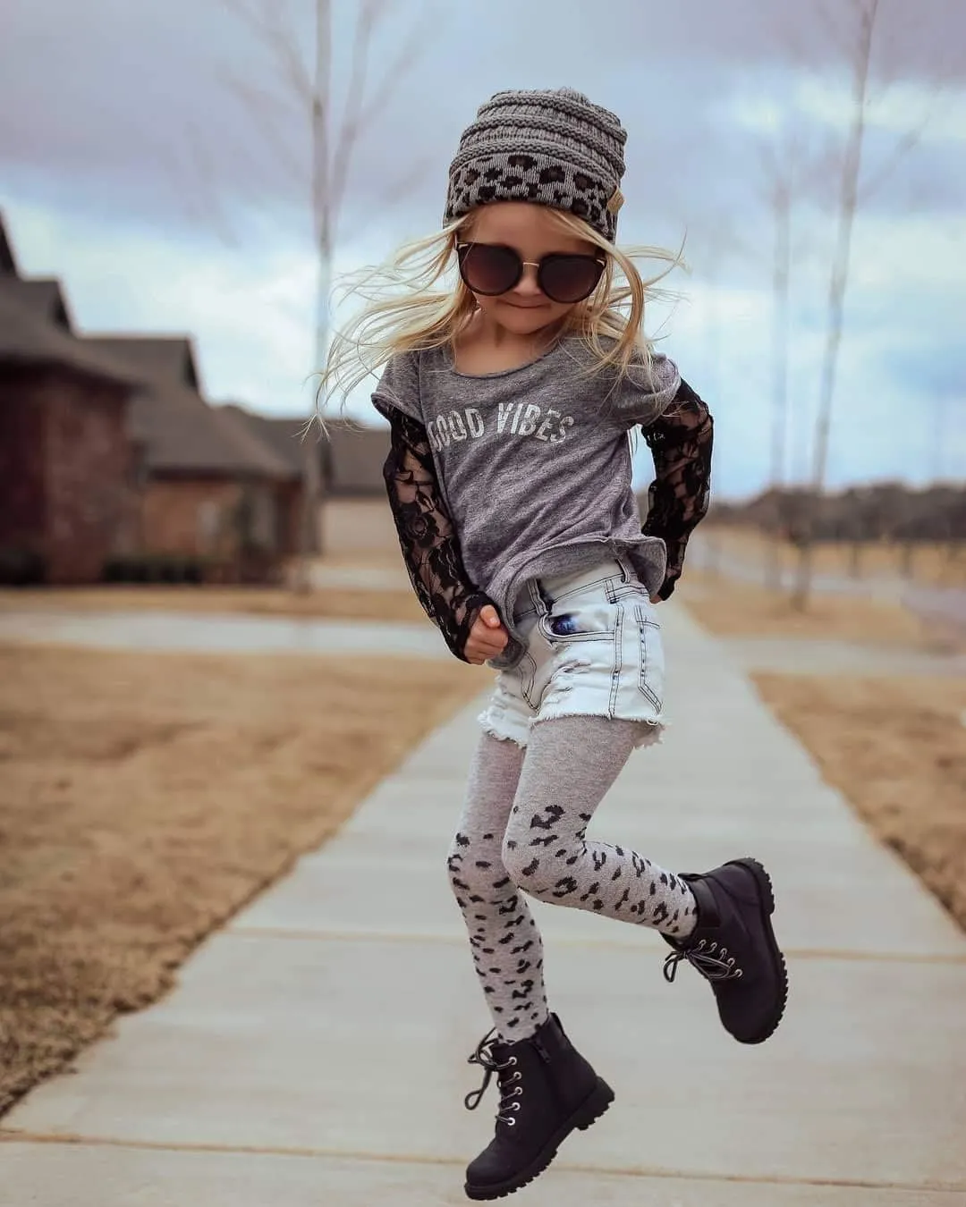 Funky Junque Exclusives Child Toddler Beanie Warm Winter Kids Knit Skull Cap Hat