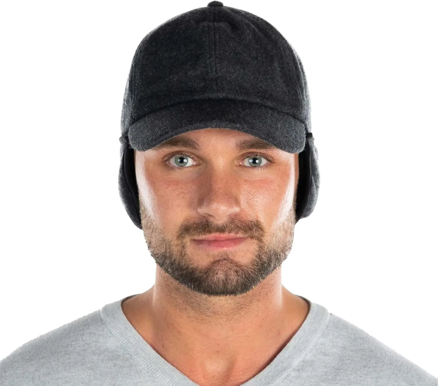 Funky Junque Premium Sherpa-Lined Trapper Hat - Warm Winter Headwear with Adjustable Earflaps
