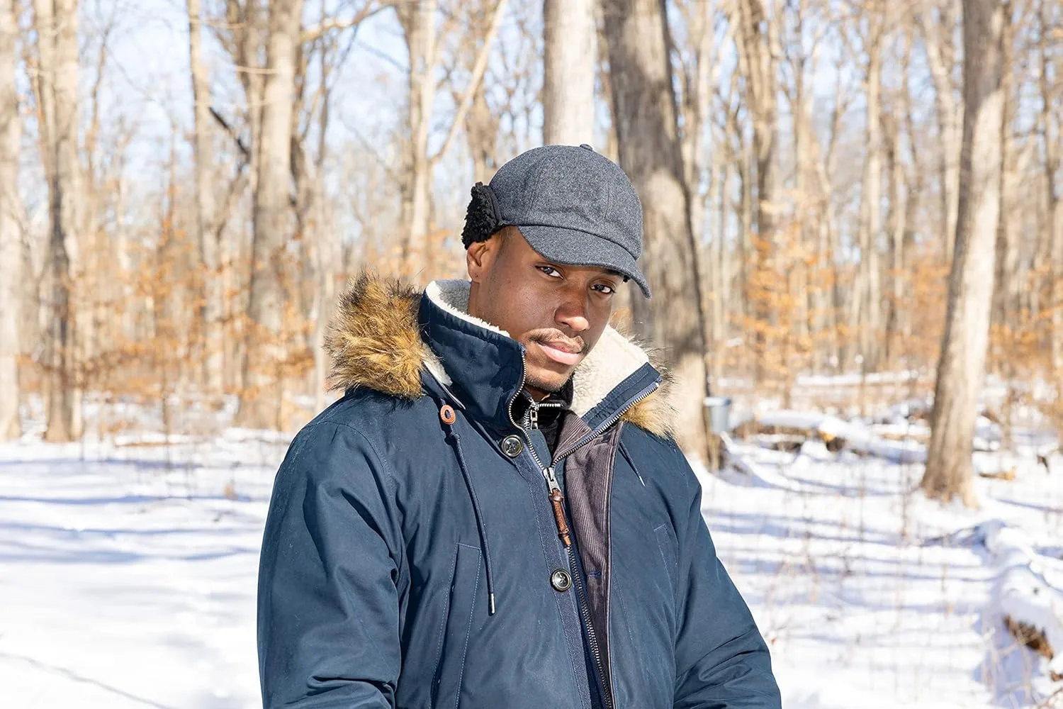 Funky Junque Premium Sherpa-Lined Trapper Hat - Warm Winter Headwear with Adjustable Earflaps