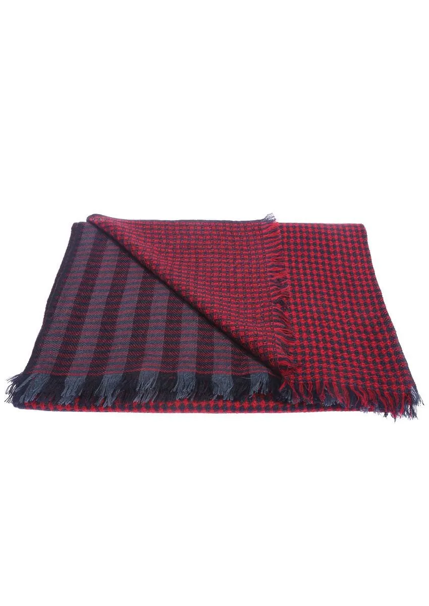 Men's check cashmere Scarf
