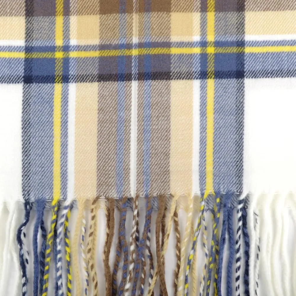 Nollia Plaid Fall/Winter Scarf for Men & Women-Plaid Color Cashmere Feels Acrylic Scarves