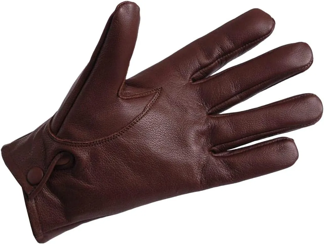 "NA" Men's Dress Driving Genuine Sheep Leather Unlined Gloves