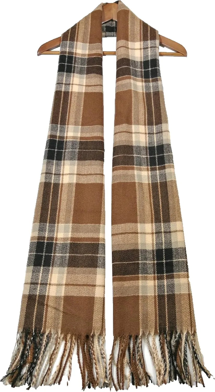 Shanlin Large Size Unisex Imitation Cashmere Winter Scarves for Men and Women