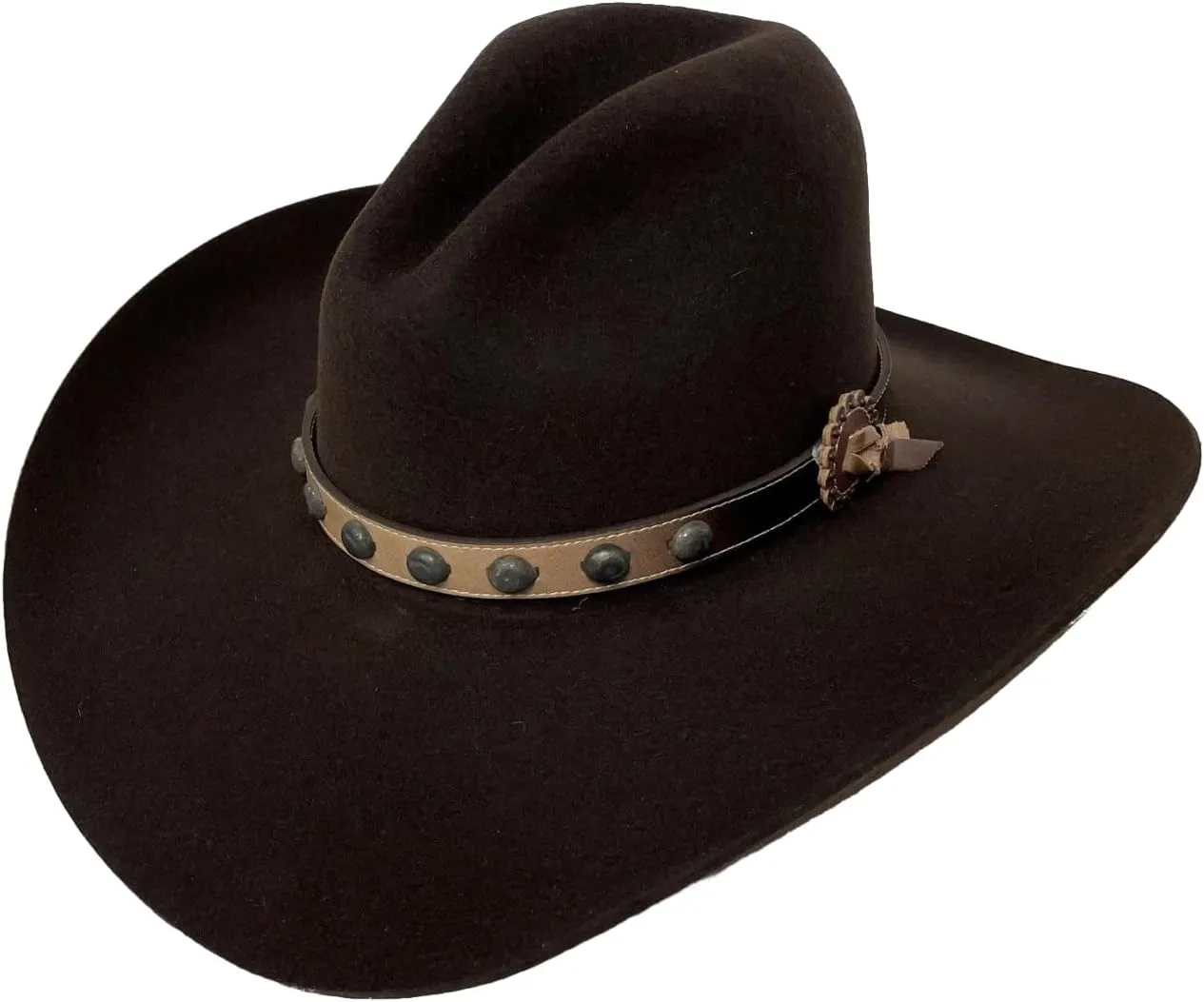Stetson Unisex Broken Bow 4X Felt Cowboy Hat Chocolate