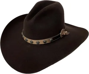 Stetson Unisex Broken Bow 4X Felt Cowboy Hat Chocolate