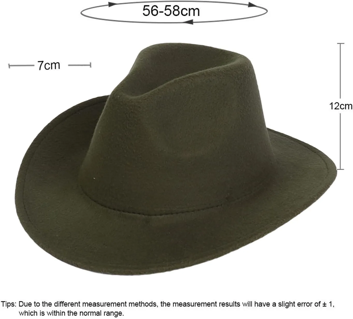 Unisex Western Cowboy Hat Faux Fur Felt Cowgirl Hats American Fedora Hats Outdoor Wide Brim Rodeo Jazz Hat