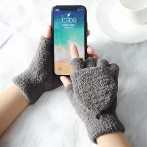Winter Touchscreen Gloves for Women Warm Knit Texting Elastic Cuff Thermal Glove with Touchscreen Fingers