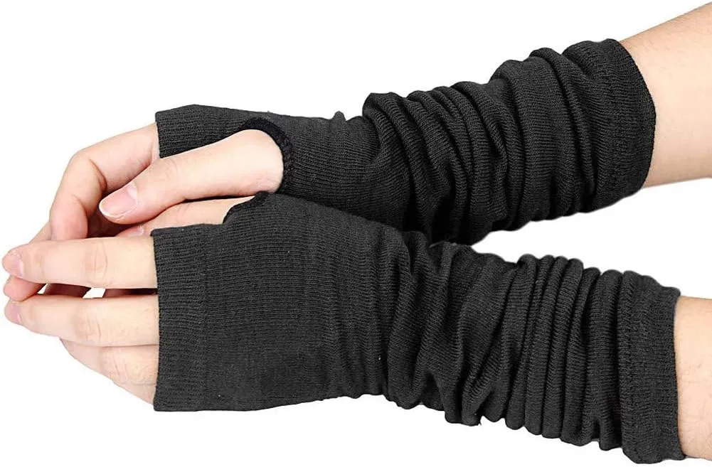 Winter Touchscreen Gloves Unisex Knitted Warm Gloves for Men Women Touchscreen Stretchy Mitten,black