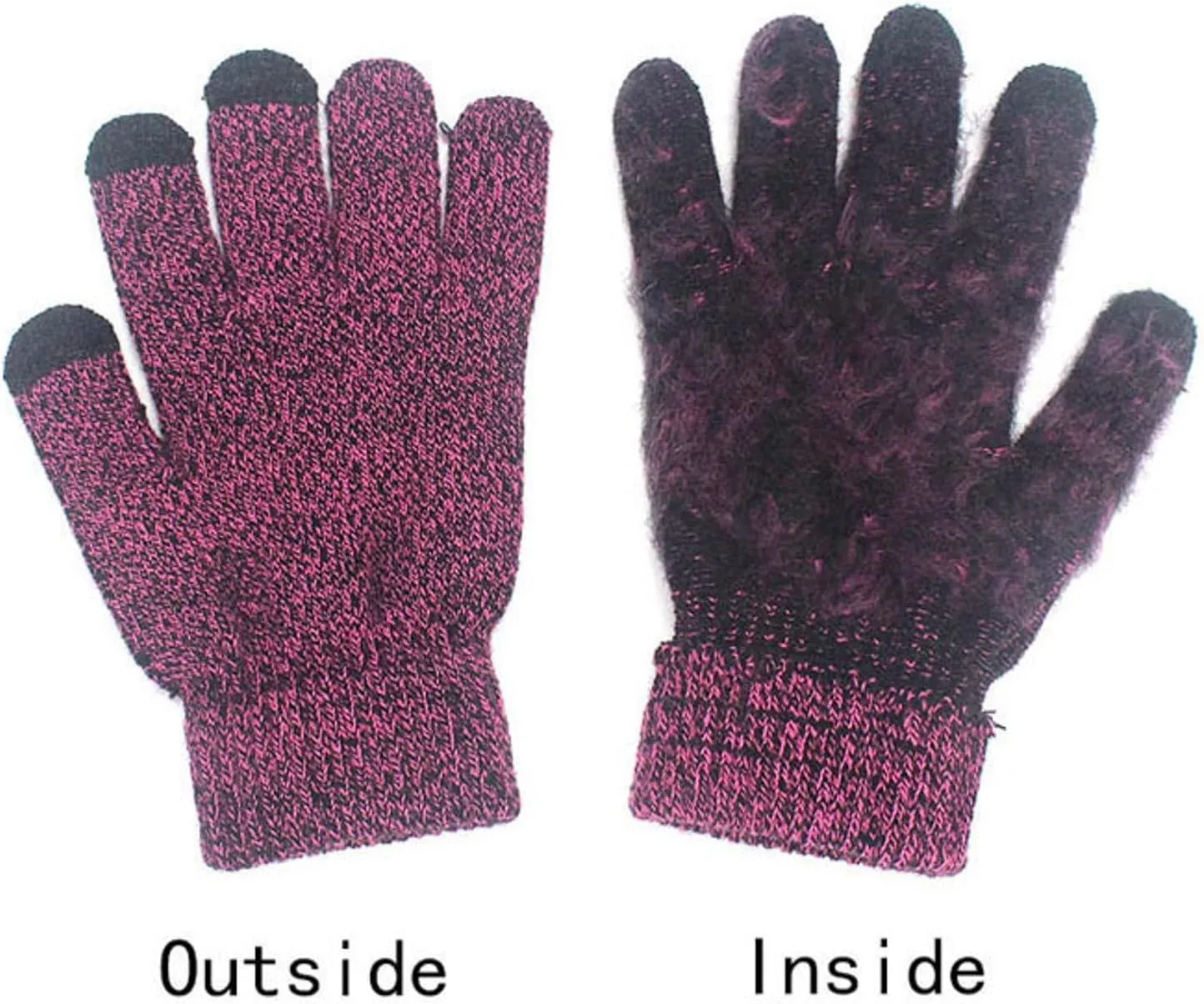 Winter Warm Scarf Beanie Hat Glove Neck Gaiter Set Adult Men Women Outdoor Warm Set Fleece Neck Warmer Touchscreen Gloves