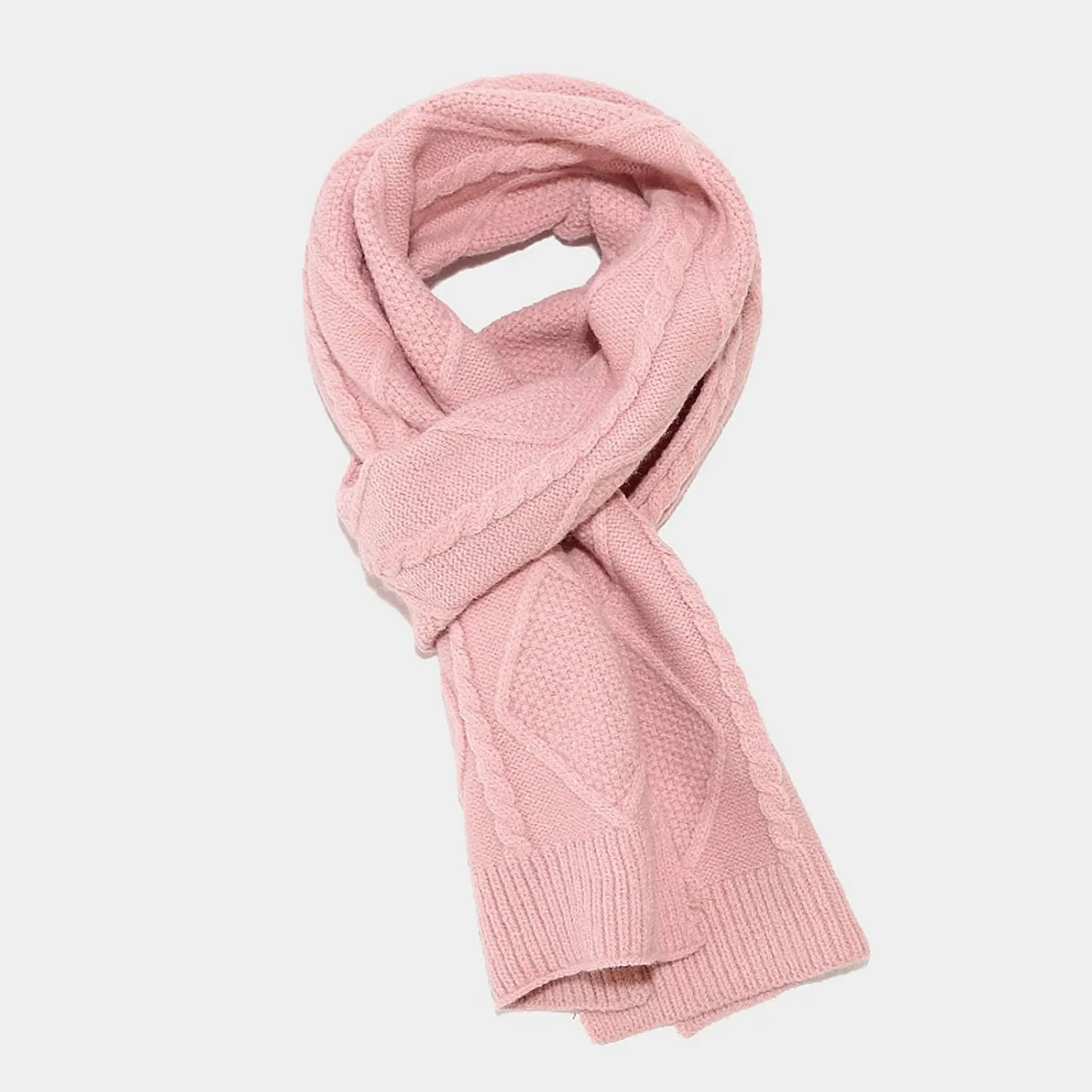 Women Mens Winter Hat Neck Scarf Touchscreen Gloves Slouchy Beanie Snow Warmer Knit Skull Cap Mittens Thick Scarves