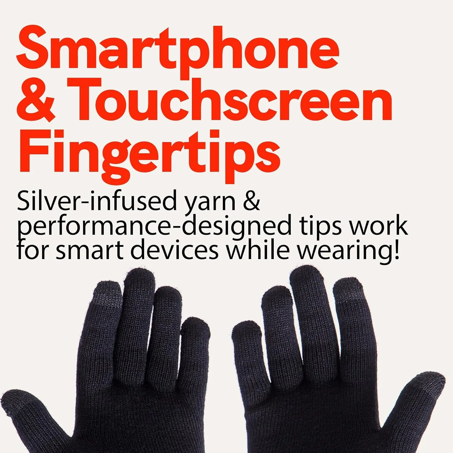 Wool Ski Glove Liner with Touch Screen Technology – Premium Merino Wool Winter Gloves for Skiing, Cold Weather